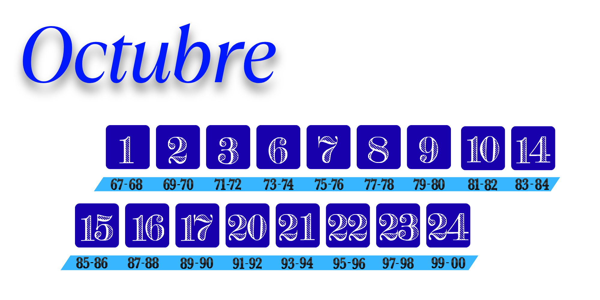 Calendario Octubre 2025